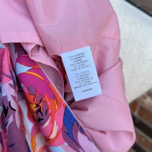 Nanette Lepore Designer Purple Orange Floral Print Sleeveless Dress Size 4 - Picture 7 of 7